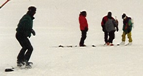 Snowboardversuch